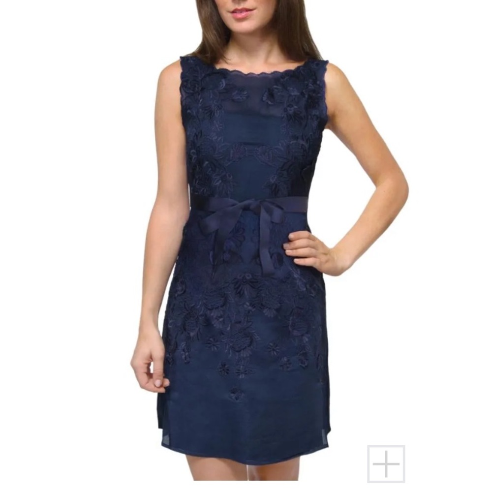 WHITE Gretchen Scott Flower Lace Dress